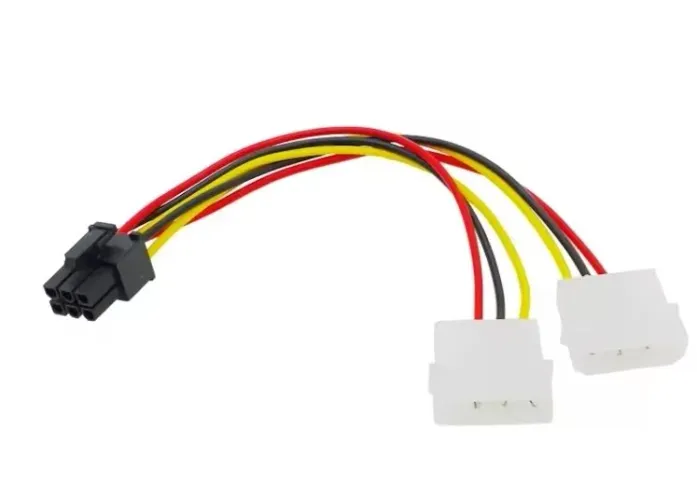 Cabo Adaptador 6 Pinos Pci para Molex placa de video Gpu (Loja Fisica)