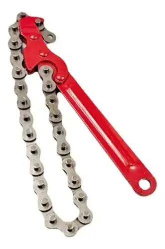 chave corrente 8 ferramenta para tubos até 150mm vermelho id-2295c