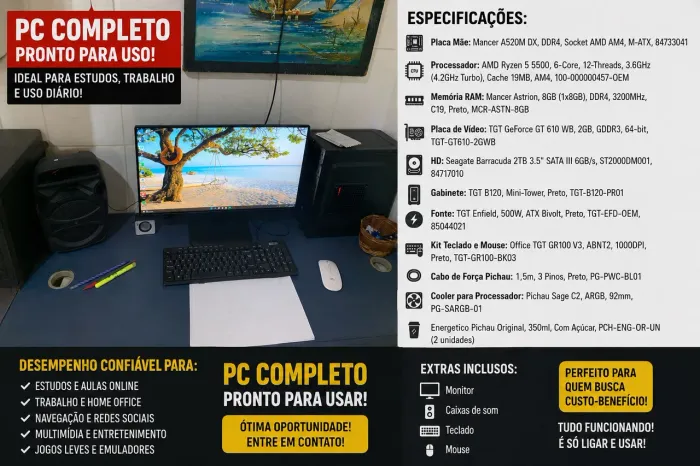 Pc 5500 16gb de RAM