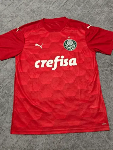 Camisa Puma Palmeiras de Goleiro 2020 Vermelho tamanho G