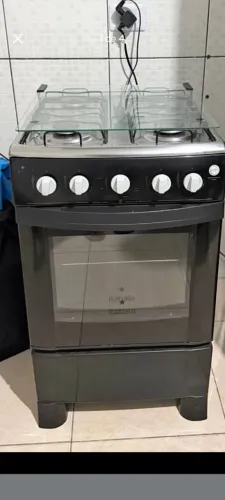 Fogão 4bocas convertido pra gás encanado acompanha a mangueira 