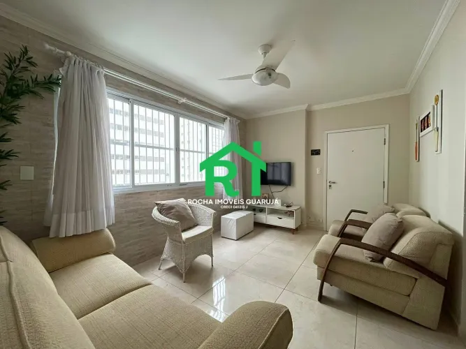 Apartamento com 2 dormitórios para alugar, 67 m² por R$ 4.200/mês - Pitangueiras - Guarujá
