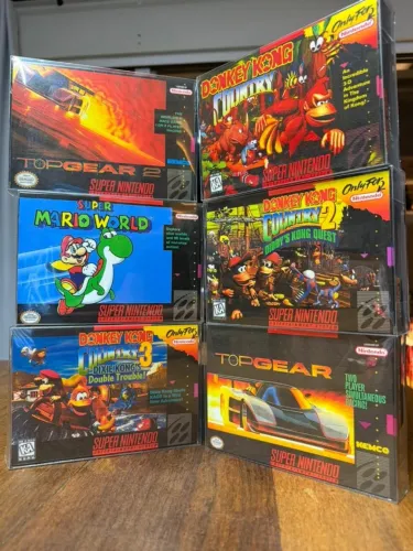 Jogos SNES Fita Super Nintendo Cartucho Repro Novo Lacrado Vários Títulos Raridade Escolha