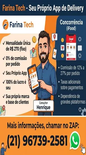 App e Site Próprio de Delivery para Restaurantes e Comércios