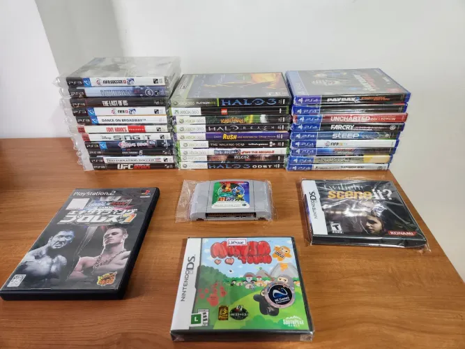 Jogos variados xbox 360/ Playstation 4/Playstation 3/Playstation 2/Nintendo 64/Nintendo ds
