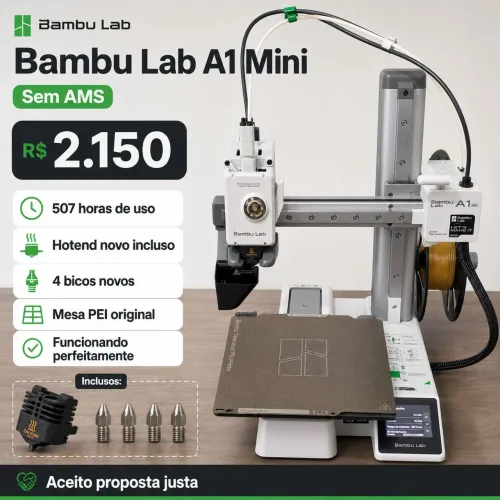 Bambu lab a1 mini sem AMS