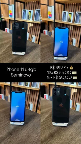 iPhone 11 - Seminovo- 6 meses Garantia 