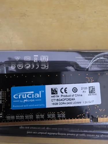  Memória Ram ddr4. 16GB Crucial