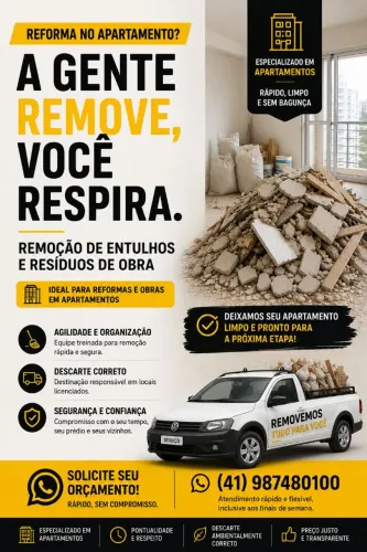 Remoção de entulhos 