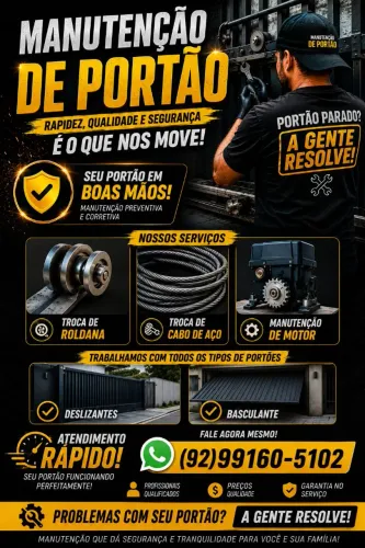 Manutenção em Portões / Manutenção de Portão 