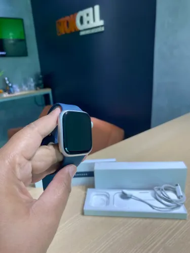 Apple Watch Séries 9 45mm Prata 91% Seminovo Garantia Loja Física 