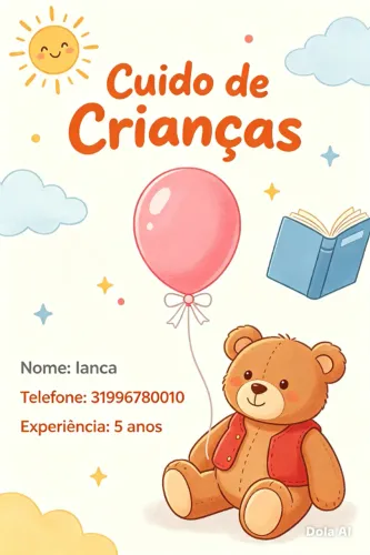 Olho crianças na minha casa.