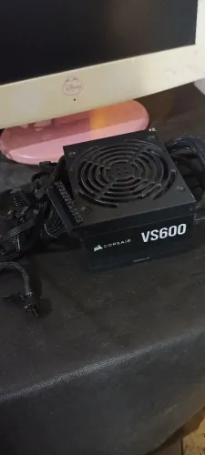 Fonte Corsair vs600 funcionando