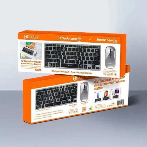 MINI TECLADO E MOUSE SEM FIO BLUETOOTH PARA NOTEBOOK TABLETE E CELULARES (ENTREGA A COMBIN