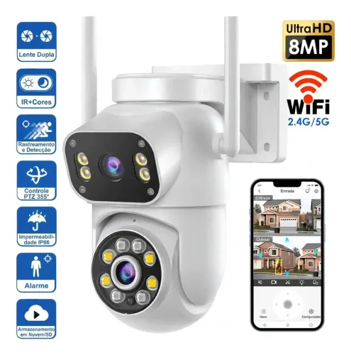 Câmera De Segurança Mvpsmart Dq8 Wi-fi Full Hd