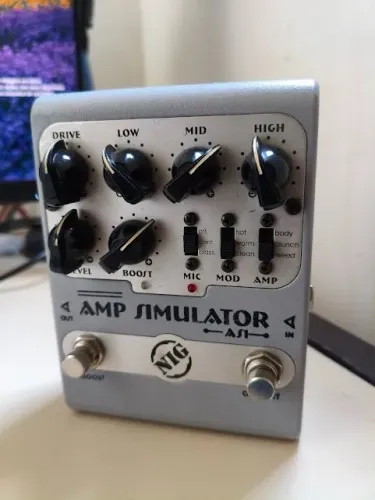 Pedal NIG AS-1 Amp Simulator - Em Ótimo Estado