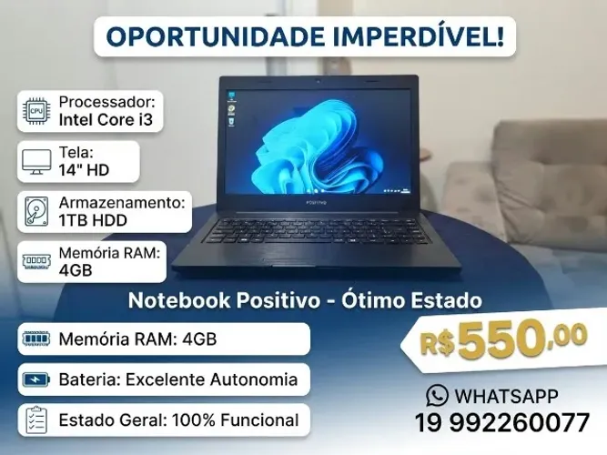 Notebook  intel core i3