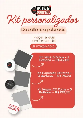 Vendo Kit Bottons + Polaroides personalizadas ?