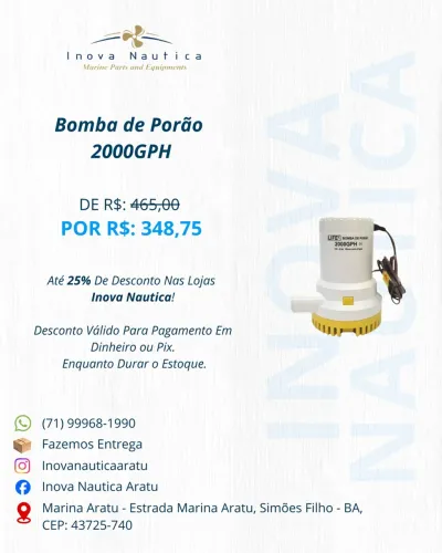 Bomba de Porão 2000GPH