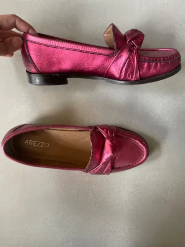 Mocassim Arezzo pink metalizado - TAM. 36