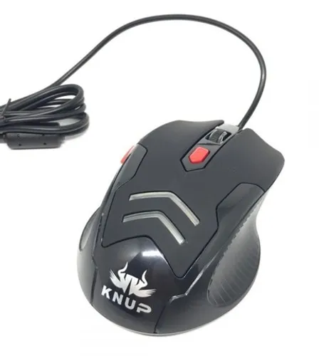 Kit Mouse Gamer 3200 Dpi Com Mousepad Personalizado Kp-v36