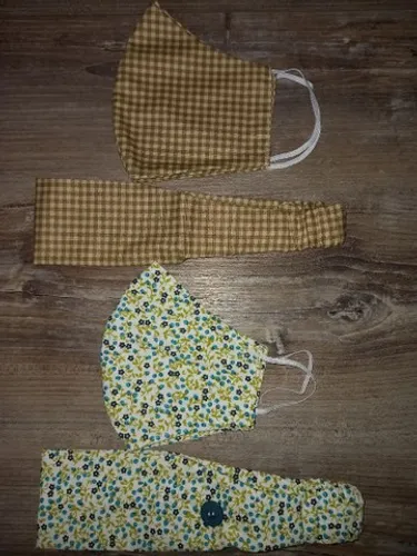 2 Conjuntos de máscara com tiara de cabeça