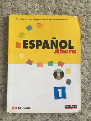 Livro Ensino Línguas Espanhol Ahora Volume 1 Editora Santillana/Moderna Impecável - Sem Cd