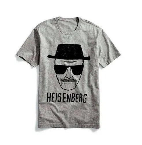 Camiseta Heisenberg Breaking Bad Tamanho P Cor Cinza 100% Algodão Zerada