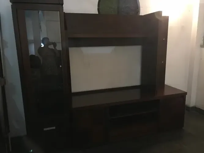 Conjunto de sala em madeira 