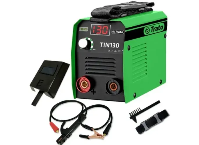 Máquina de Solda Inversora 130A Mma Profissional 220v Trato com Acessórios