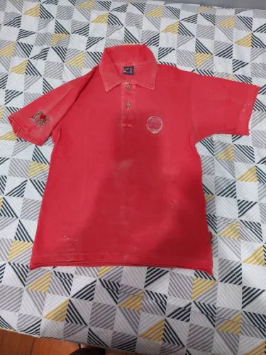 Camiseta manga curta polo infantil masculina