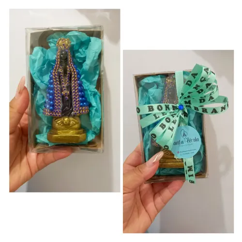 Imagem Religiosa Estilizada de Nossa Senhora Aparecida  - 10 cm / Pronta Entrega!