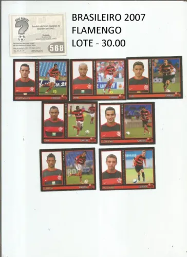figurinhas brasileiro 2007 lotes variados preços nas fotos