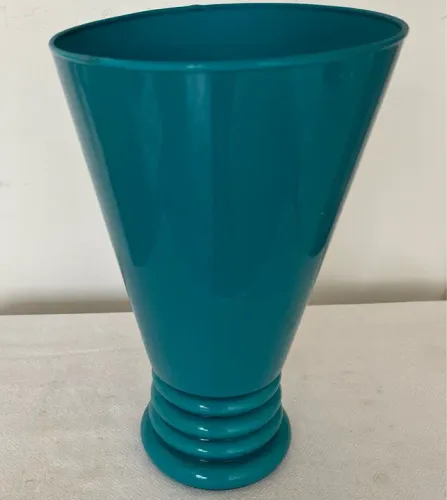 Vaso de Cristal Turquesa