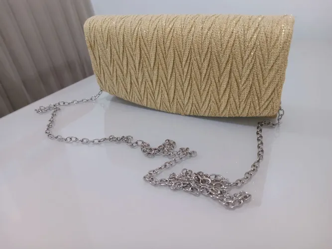 Bolsa de Festa Dourada