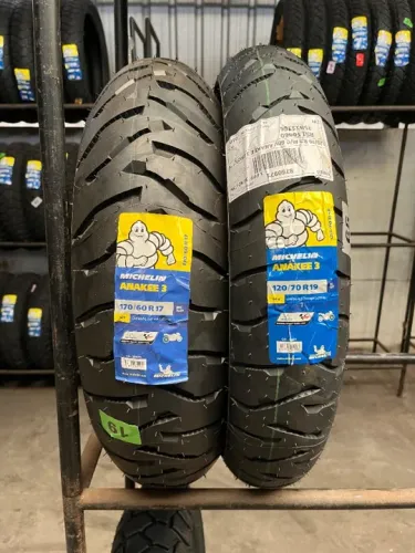 Par Pneu Michelin Anakee 3 170/60-17 e 120/70-19 Bmw GS1200 GS1250 GS1300/Ducati/Triumph