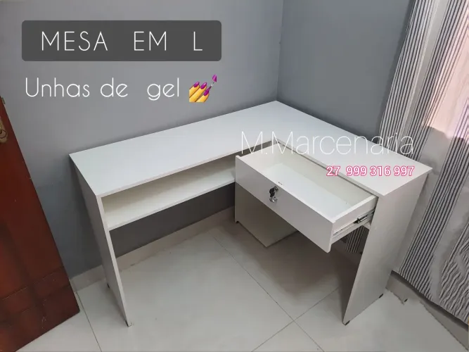 Mesa  em l manicure nail designer