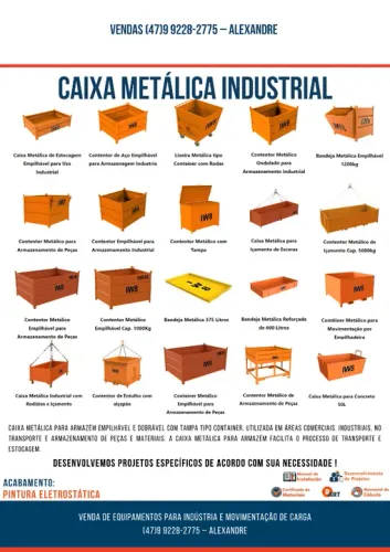 Caixa Metálica Industrial