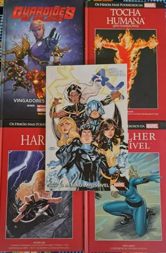 Livros Marvel - Vingadores, Quarteto Fantástico, Homem de Ferro, etc.