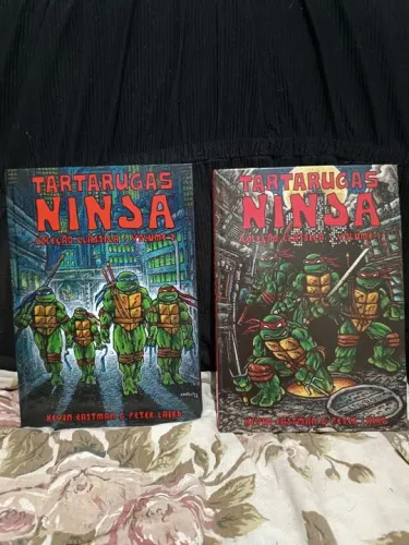 Tartarugas ninjas coleção clássica vol. 1 e 2 pipoca e nanquim 