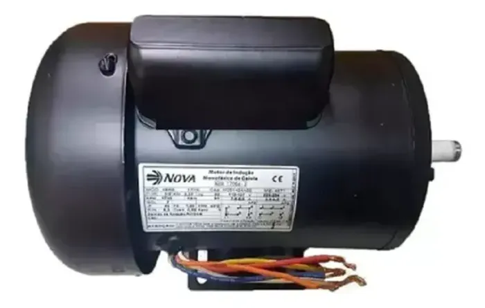Motor Elétrico Monofásico 3cv 4 Pólos Baixa Rotação 1700 Rpm Nova Motores
