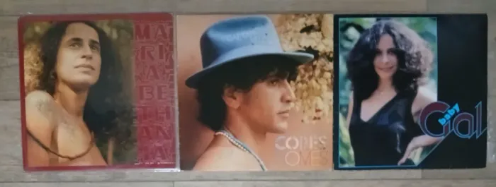 3 Discos de Vinil MPB - Maria Bethânia - Caetano - Gal Costa