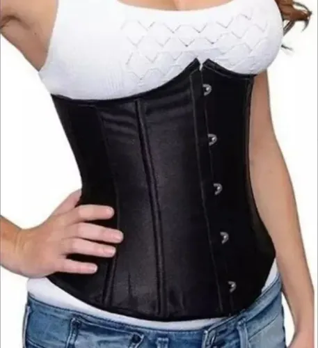Corset Espartilho Cinta Preto - P M G