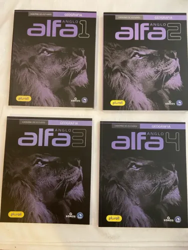 Cadernos de Estudos Anglo Alfa - Geografia volumes 1 ao 4