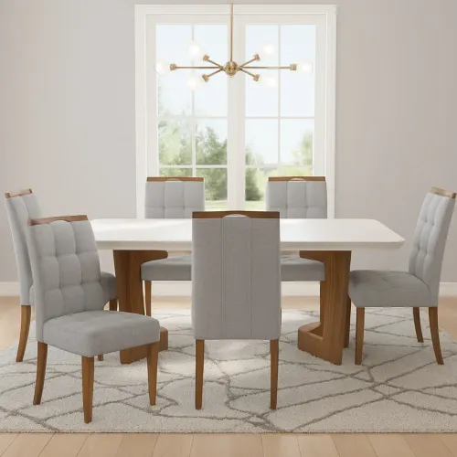 Mesa de Janta 160m 4 Cadeiras Liza tt43