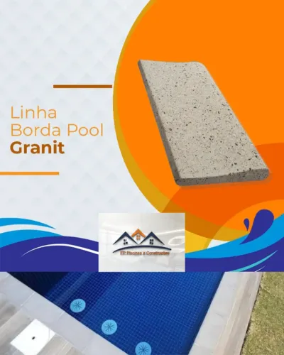 Borda para Piscinas Atérmica 33 x 16 x 1,5cm - Peito de Pomba. 