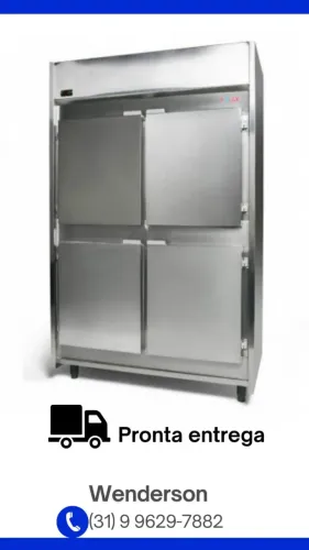 Geladeira comercial Polar 4 portas Inox 995L Nova