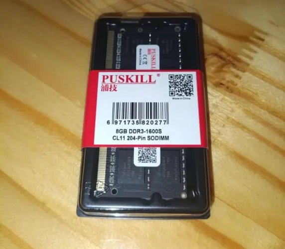 Memória RAM Puskill 8GB DDR3 1600MHz
