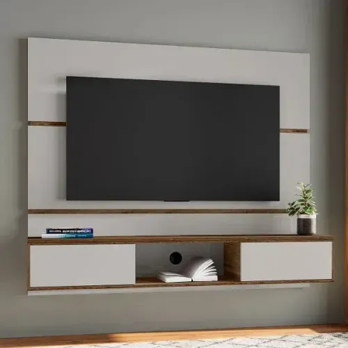 Promoção Painel Âmbar Off White/Ipê (PARCELE EM ATÉ 10X SEM JUROS)