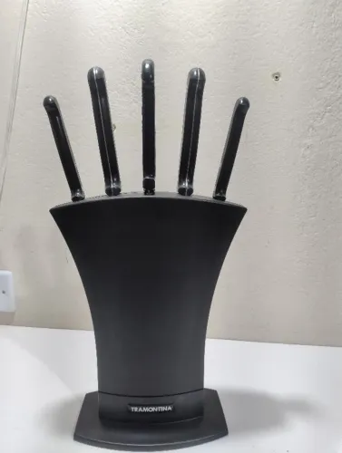 Jogo de Facas Tramontina Aço inox 6 Peças com suporte incluso
